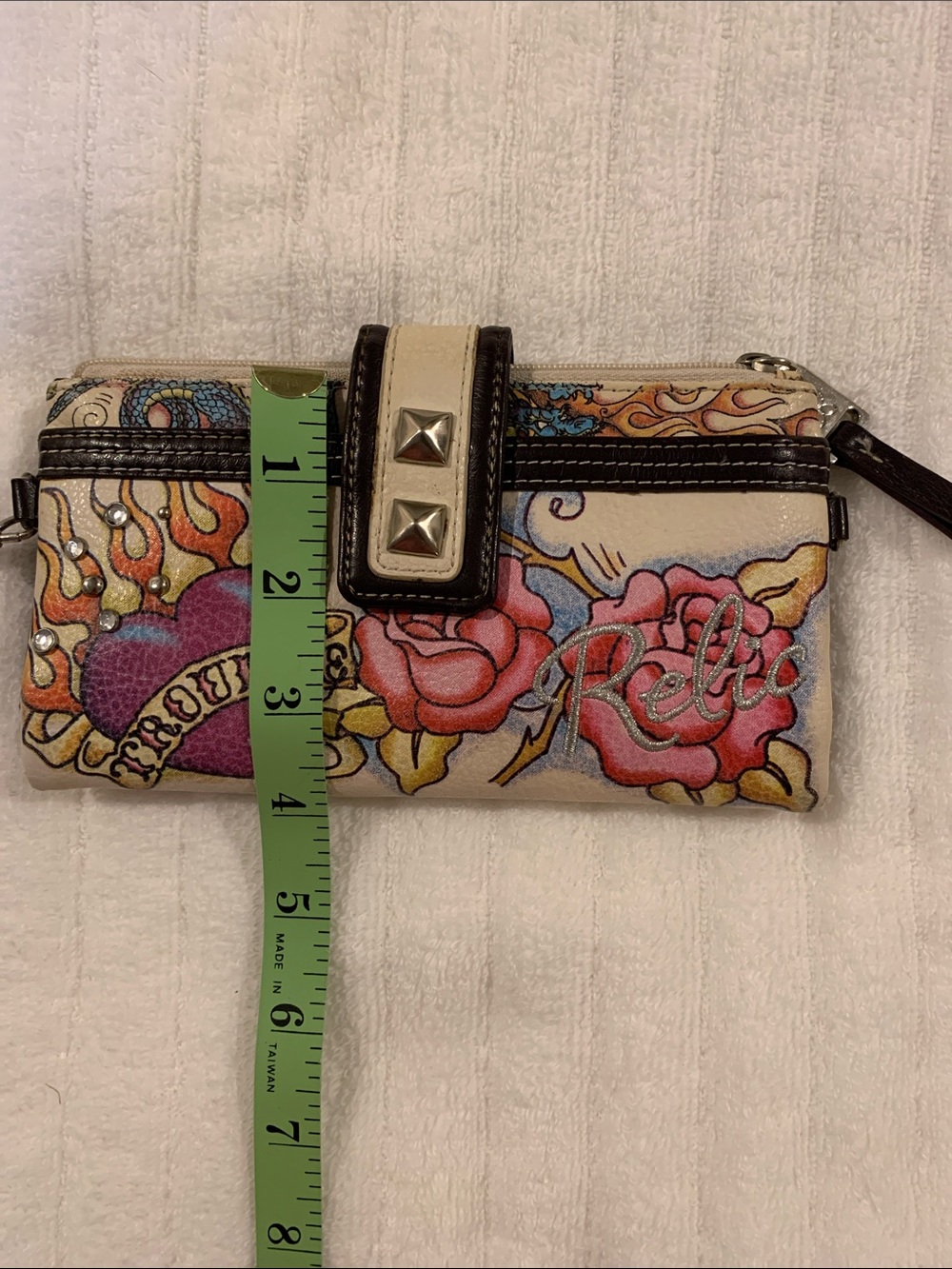 Relic Cream Multi Floral Tattoo Wristlet with Stud Accent - Picture 7 of 7